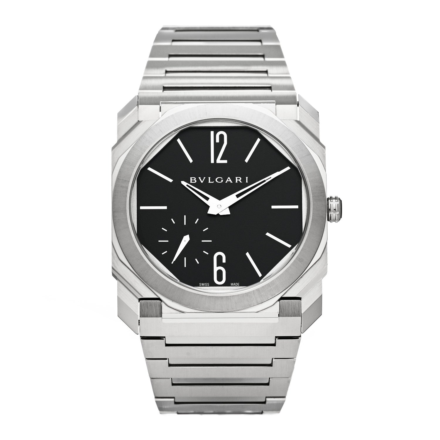 Bulgari Stainless Steel 40mm Finissimo Automatic Watch Black 1 of 5