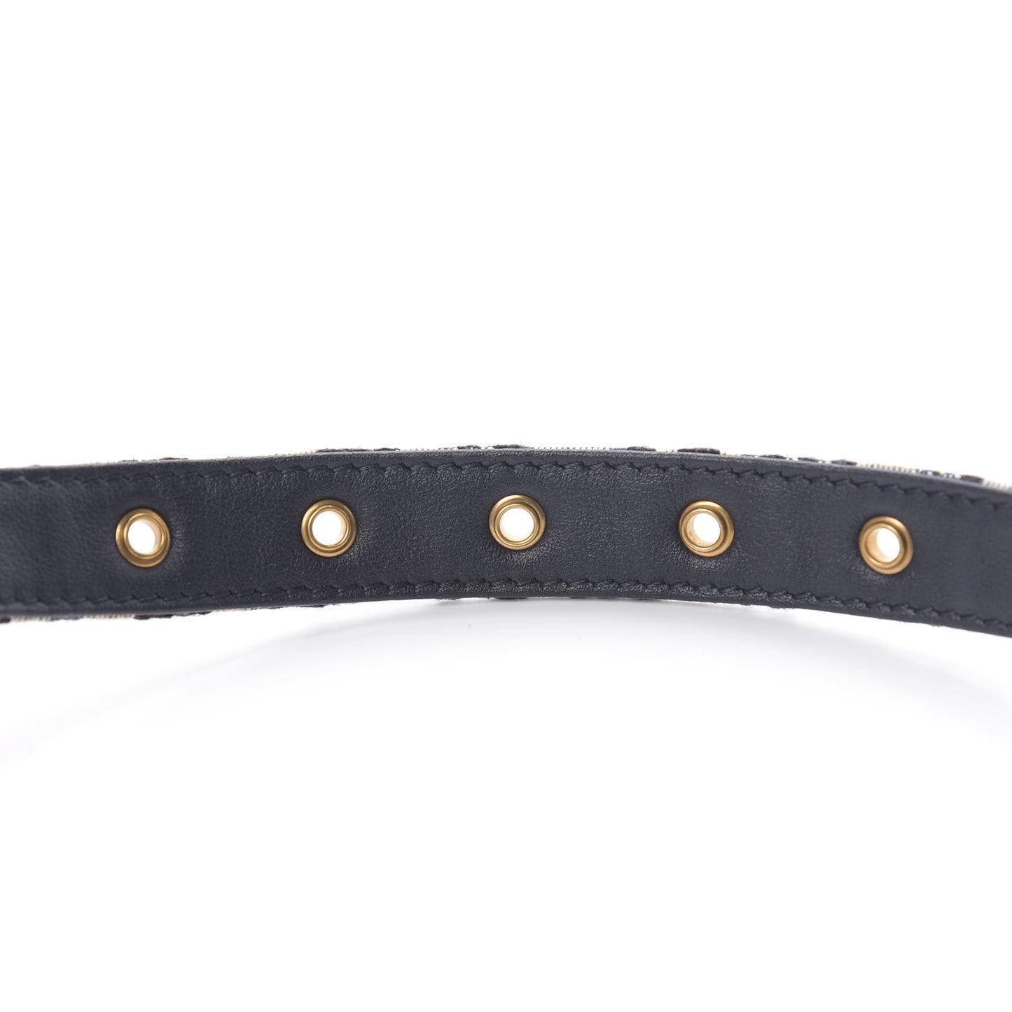 Jacquard Oblique 20mm Saddle Belt 85 34 Blue