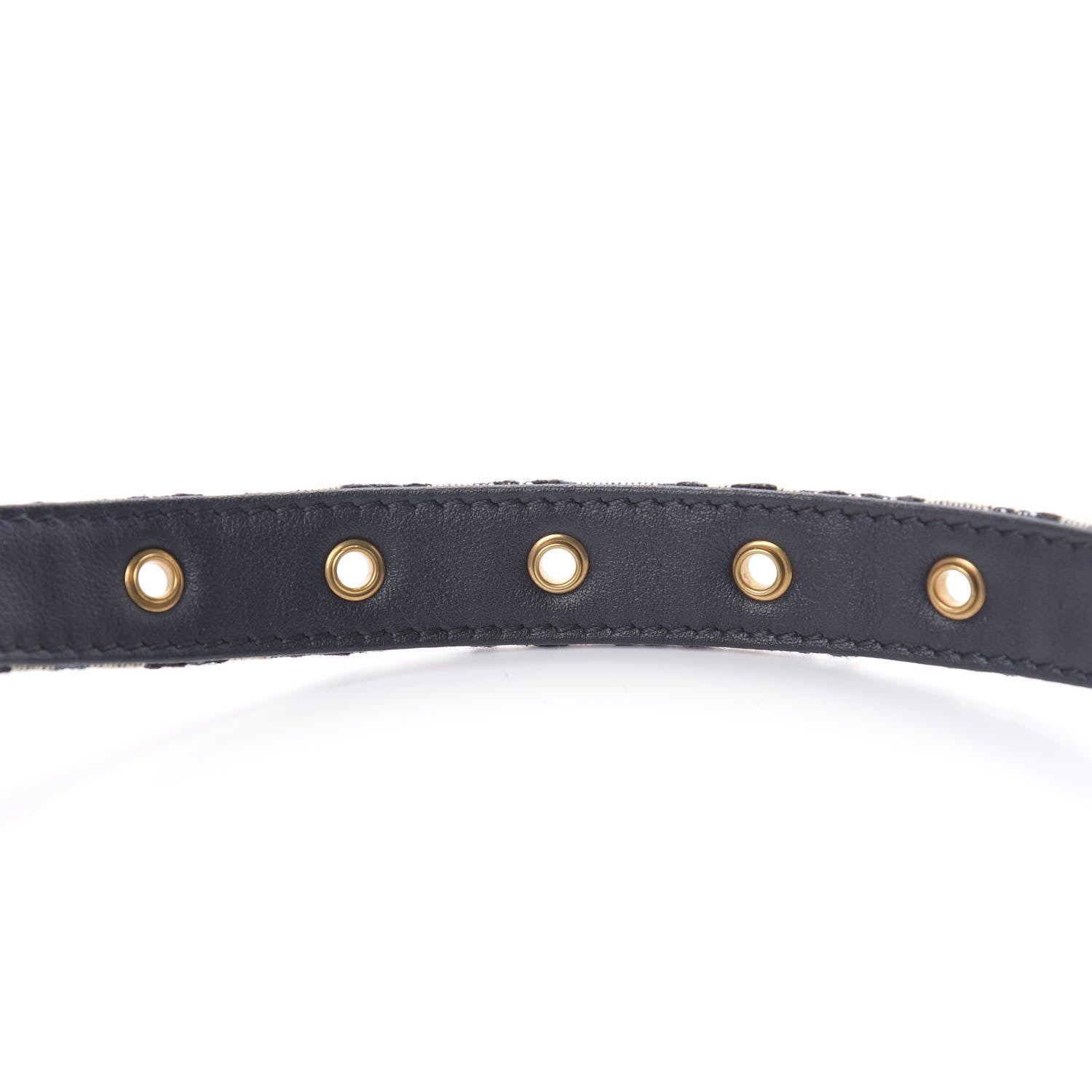 Christian Dior Jacquard Oblique 20mm Saddle Belt 85 34 Blue 6 of 6