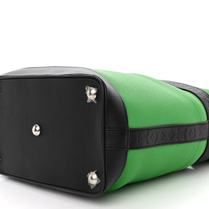 Louis Vuitton Calfskin Cruiser GM Green Black 9 of 9