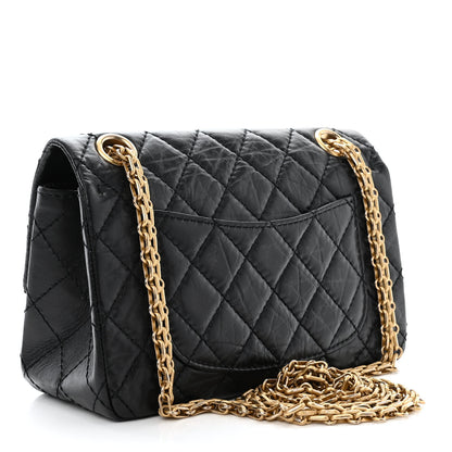 Chanel Aged Calfskin Quilted 2.55 Reissue Mini Flap Black 3 of 10