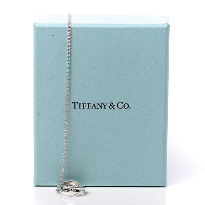 Tiffany Sterling Silver 1837 Interlocking Circles Pendant Necklace 8 of 8