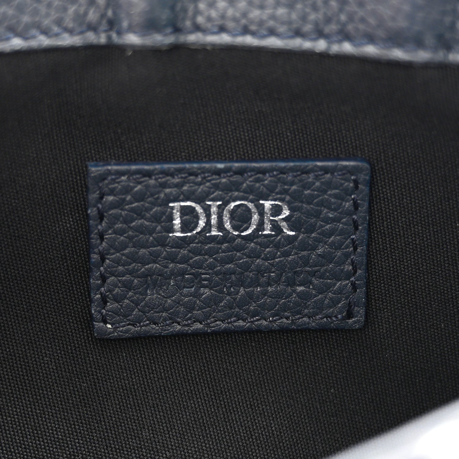 Christian Dior Oblique Saddle Messenger Pouch Blue Black 6 of 13