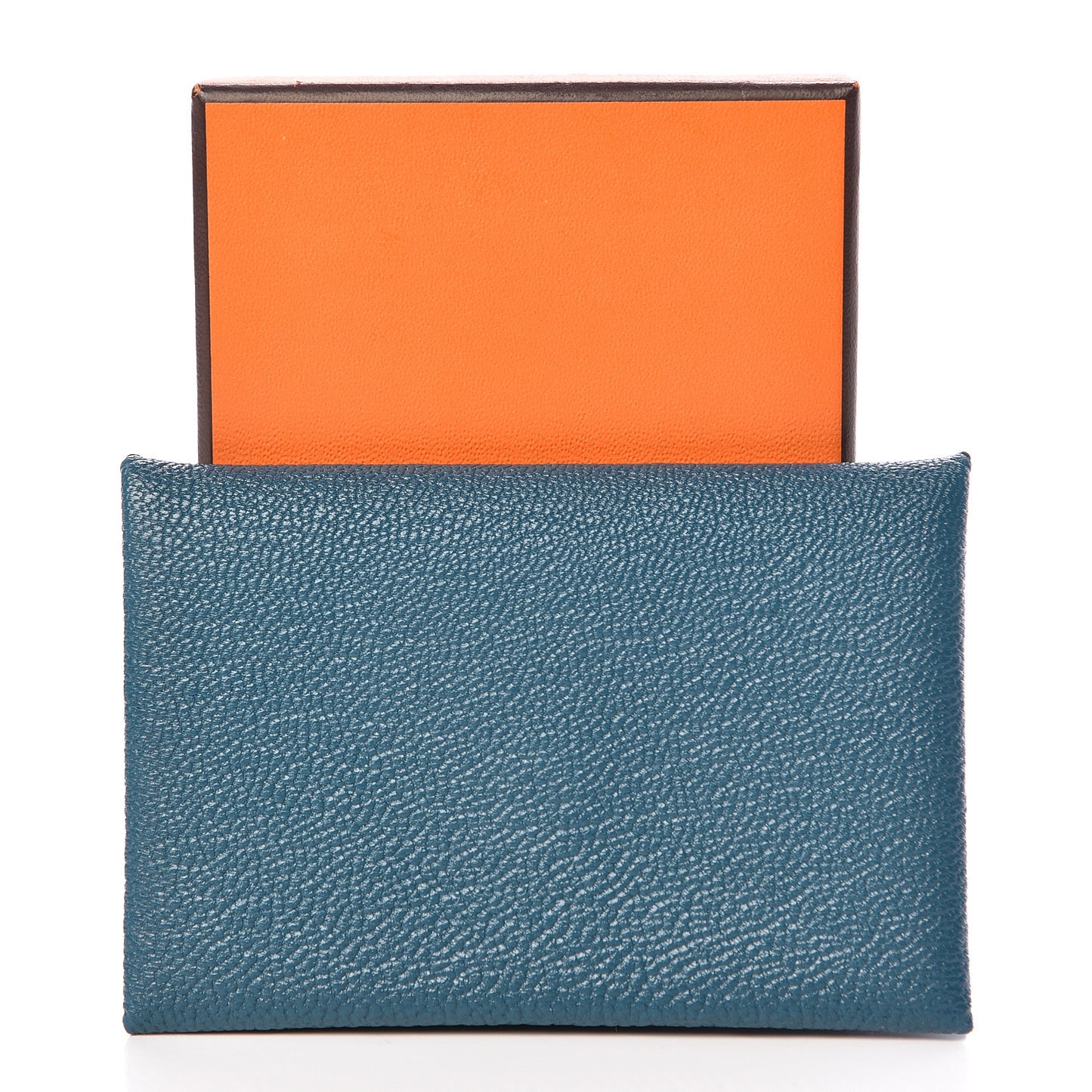 Chevre Mysore Calvi Card Case Vert Bosphore