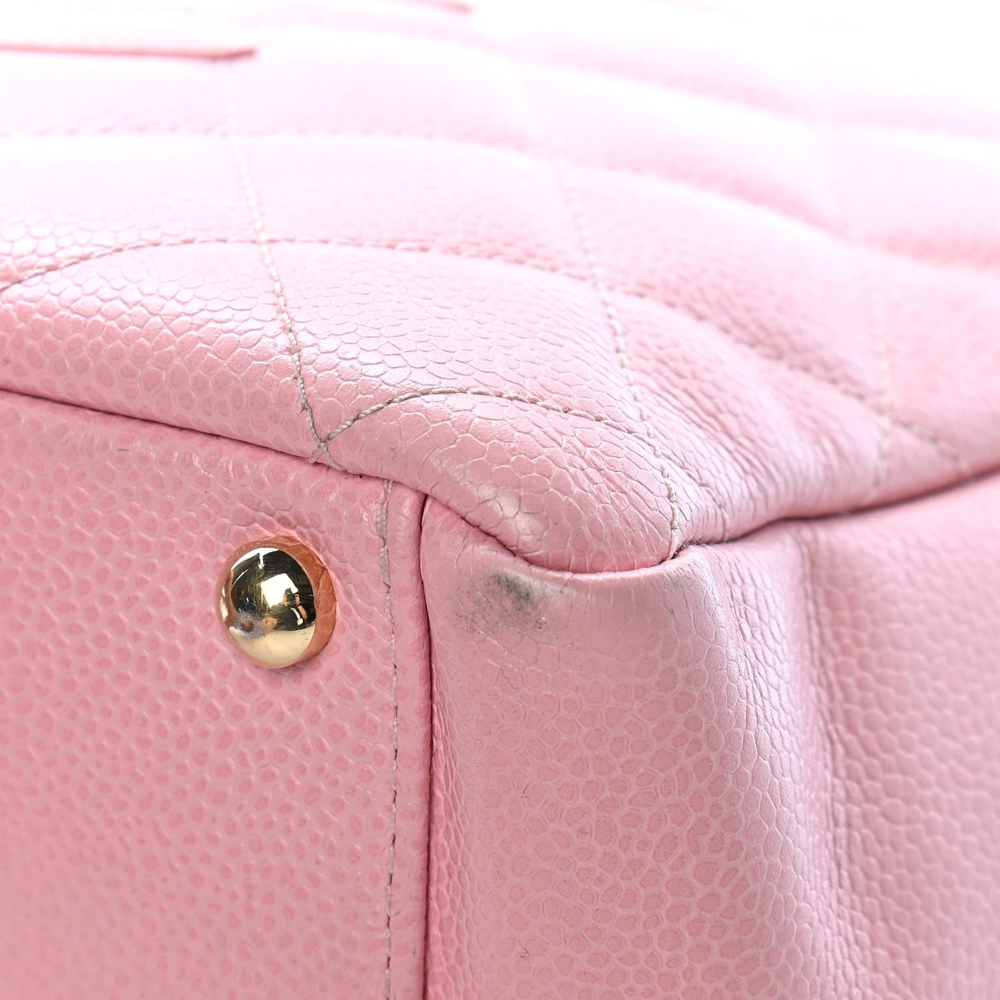 Caviar Quilted Petit Timeless Shopping Tote PTT Pink