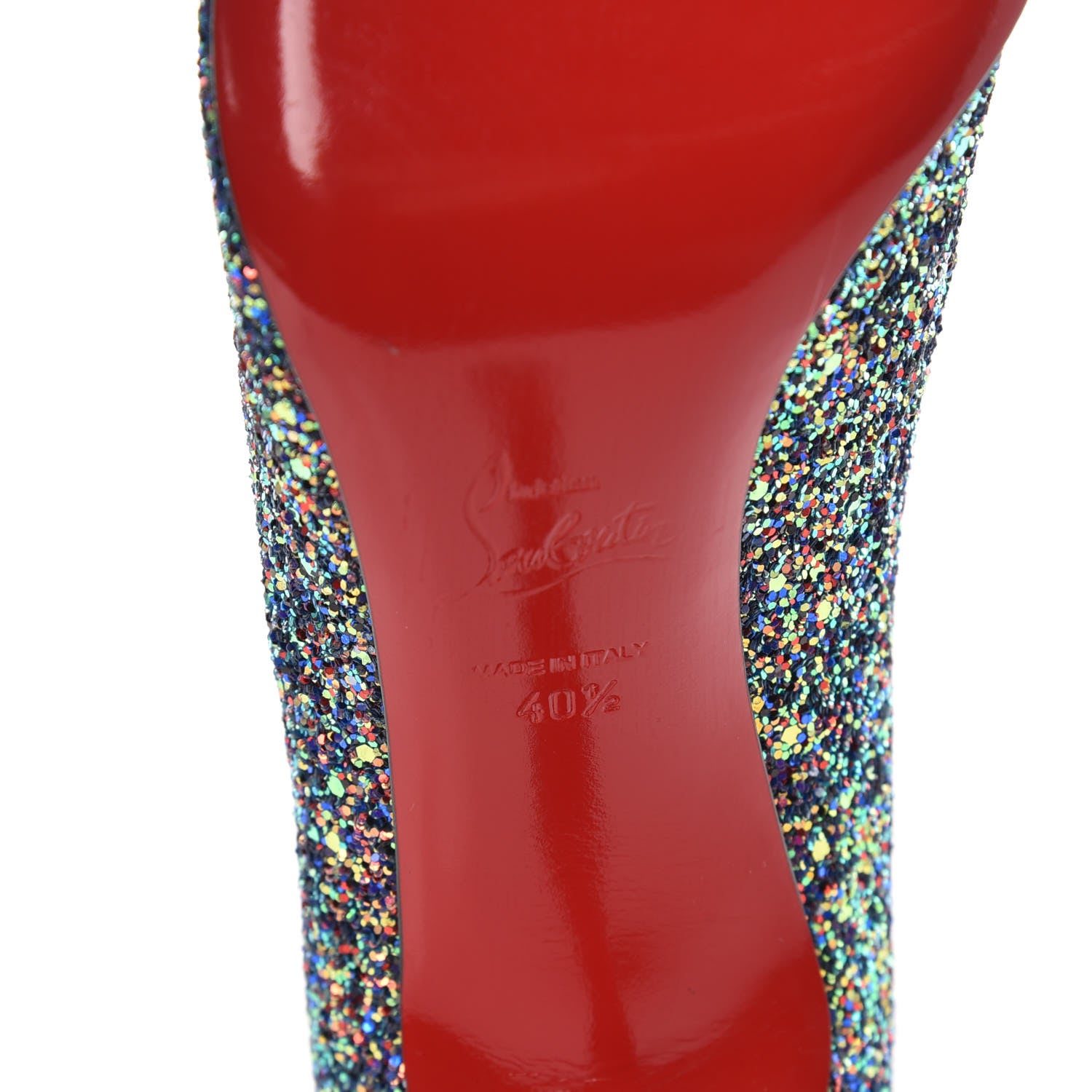 Christian Louboutin Glitter Pigalle Follies 100 Pumps 40.5 China Blue 6 of 8