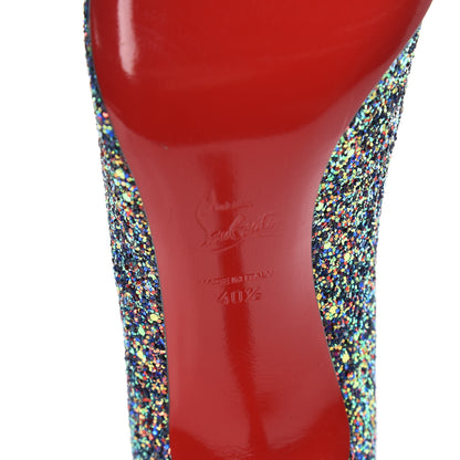 Christian Louboutin Glitter Pigalle Follies 100 Pumps 40.5 China Blue 6 of 8