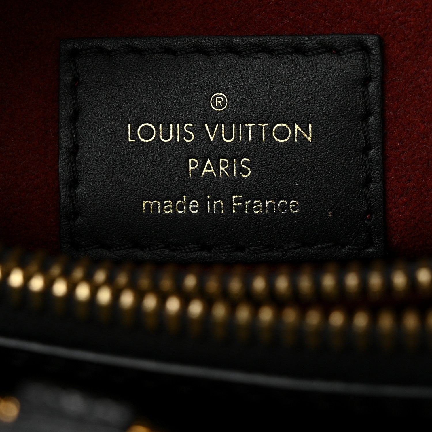 Louis Vuitton Empreinte Monogram Giant Montaigne BB Black Beige 6 of 9