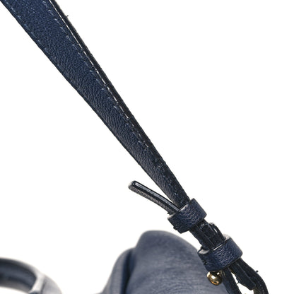Lanvin Goatskin Trilogy Bowling Bag Navy 13 of 13