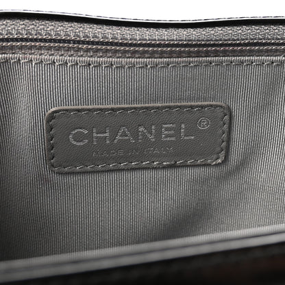 Chanel Glazed Calfskin Large Boy Flap Black 6 of 10