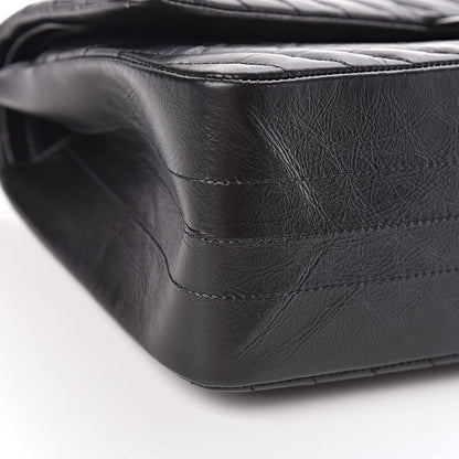 Chanel Aged Calfskin Chevron Quilted 2.55 Reissue 226 So Black 5 of 14
