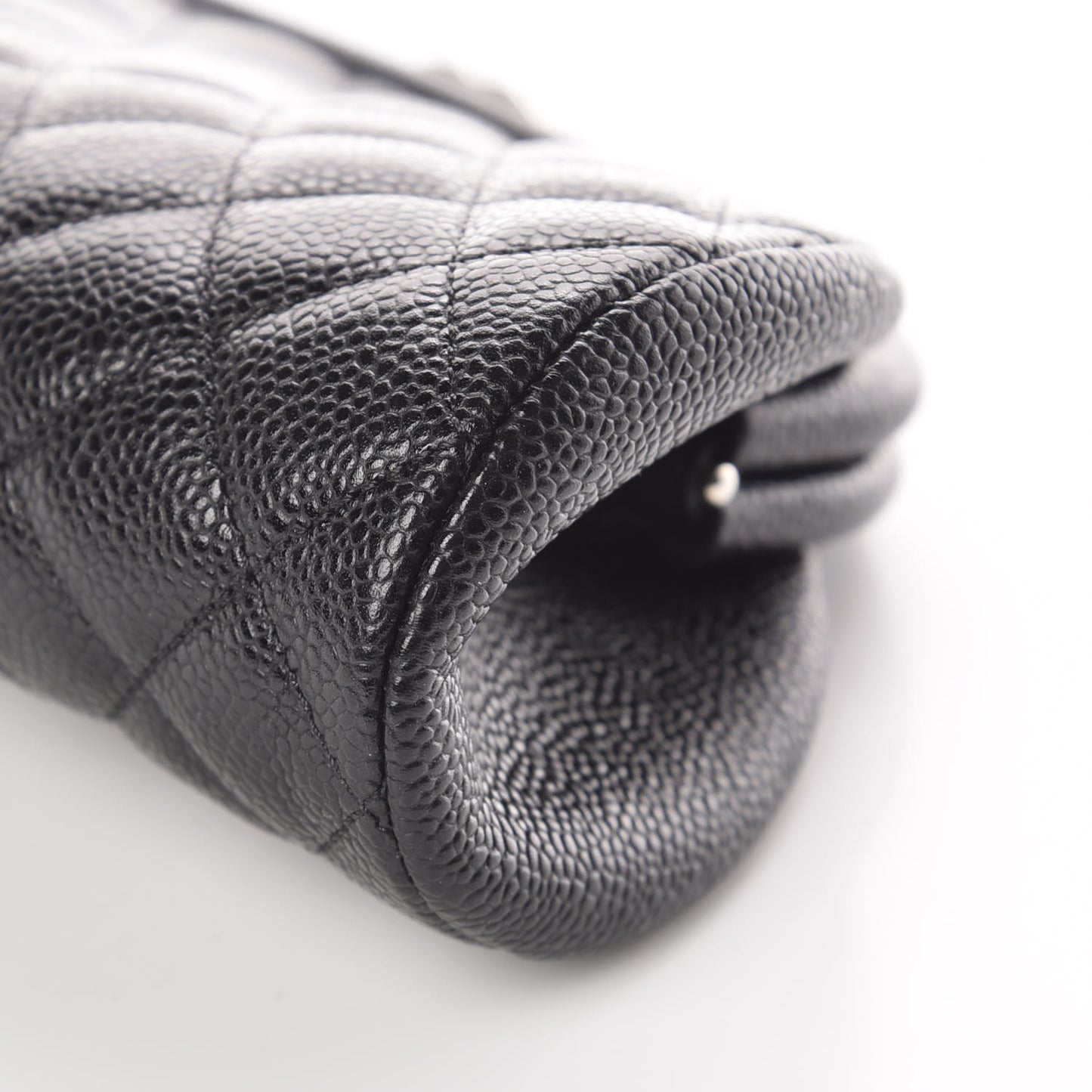Caviar Quilted Timeless Clutch Black