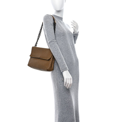 Bottega Veneta Nappa Intrecciato Olimpia Shoulder Bag Camel 2 of 10