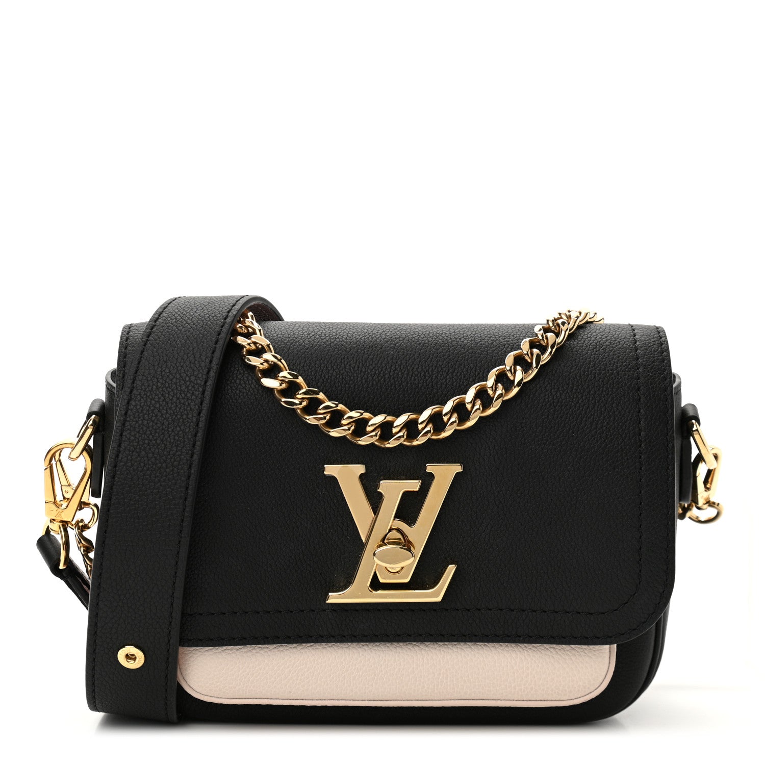Louis Vuitton Grained Calfskin Lockme Tender Black 1 of 12