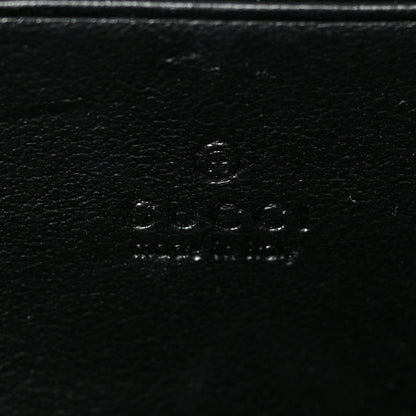 Gucci Calfskin Matelasse GG Marmont Chain Wallet Black 6 of 10