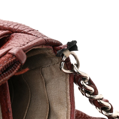 Chanel Caviar Half Moon Wallet On Chain WOC Dark Red 15 of 16