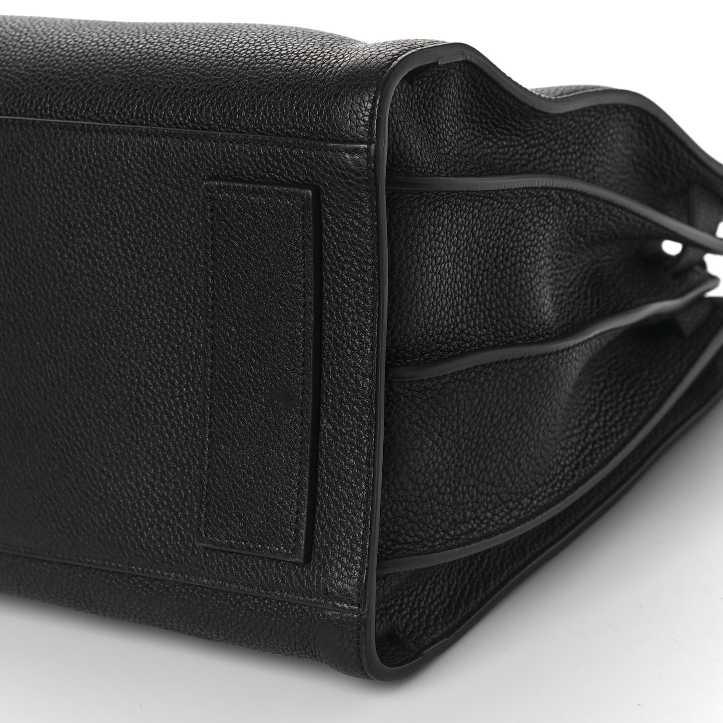 Grained Calfskin Medium Souple Sac De Jour Black