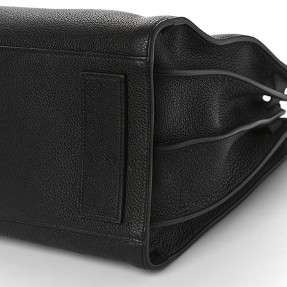 Saint Laurent Grained Calfskin Medium Souple Sac De Jour Black 9 of 9