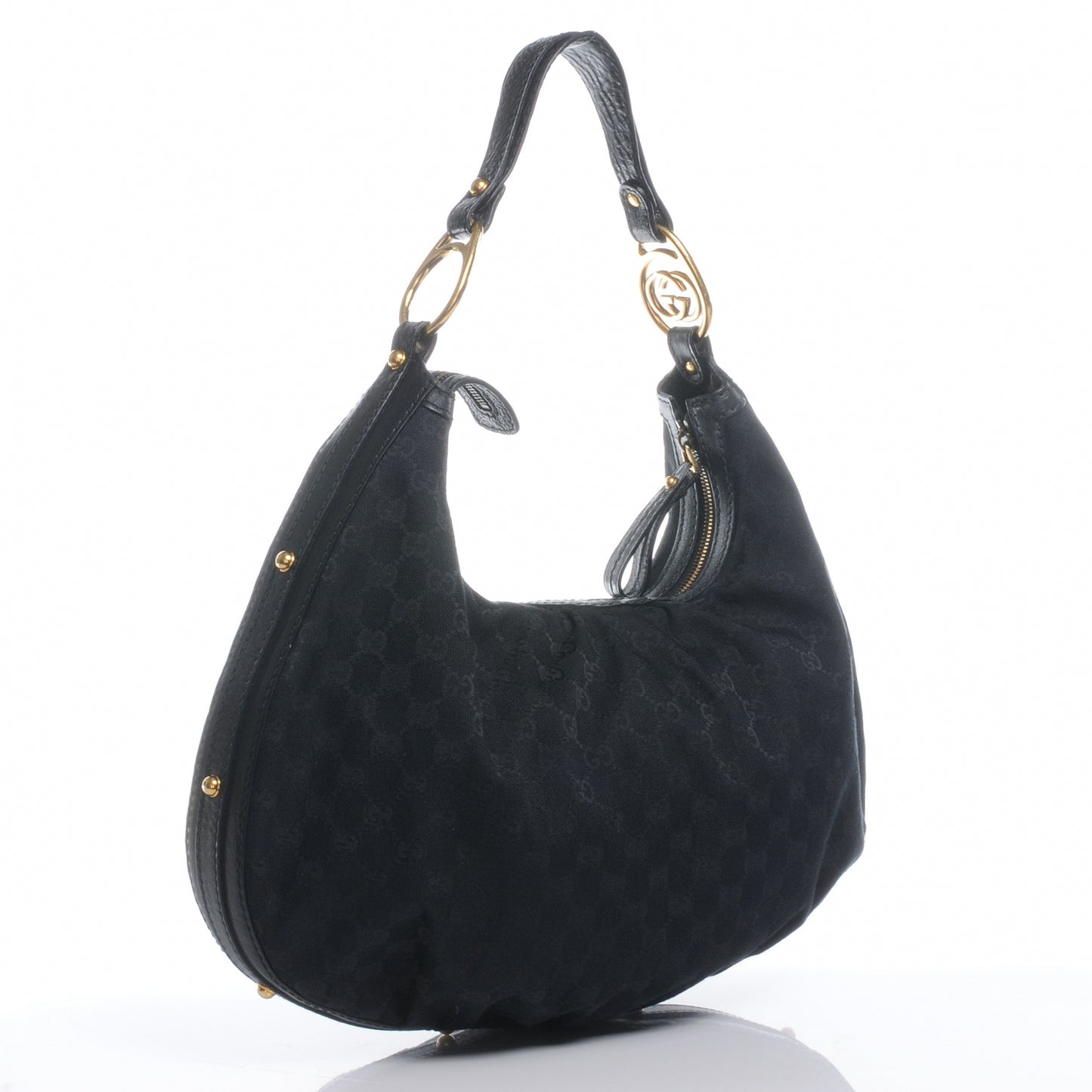 Monogram Medium Interlocking Tote Black