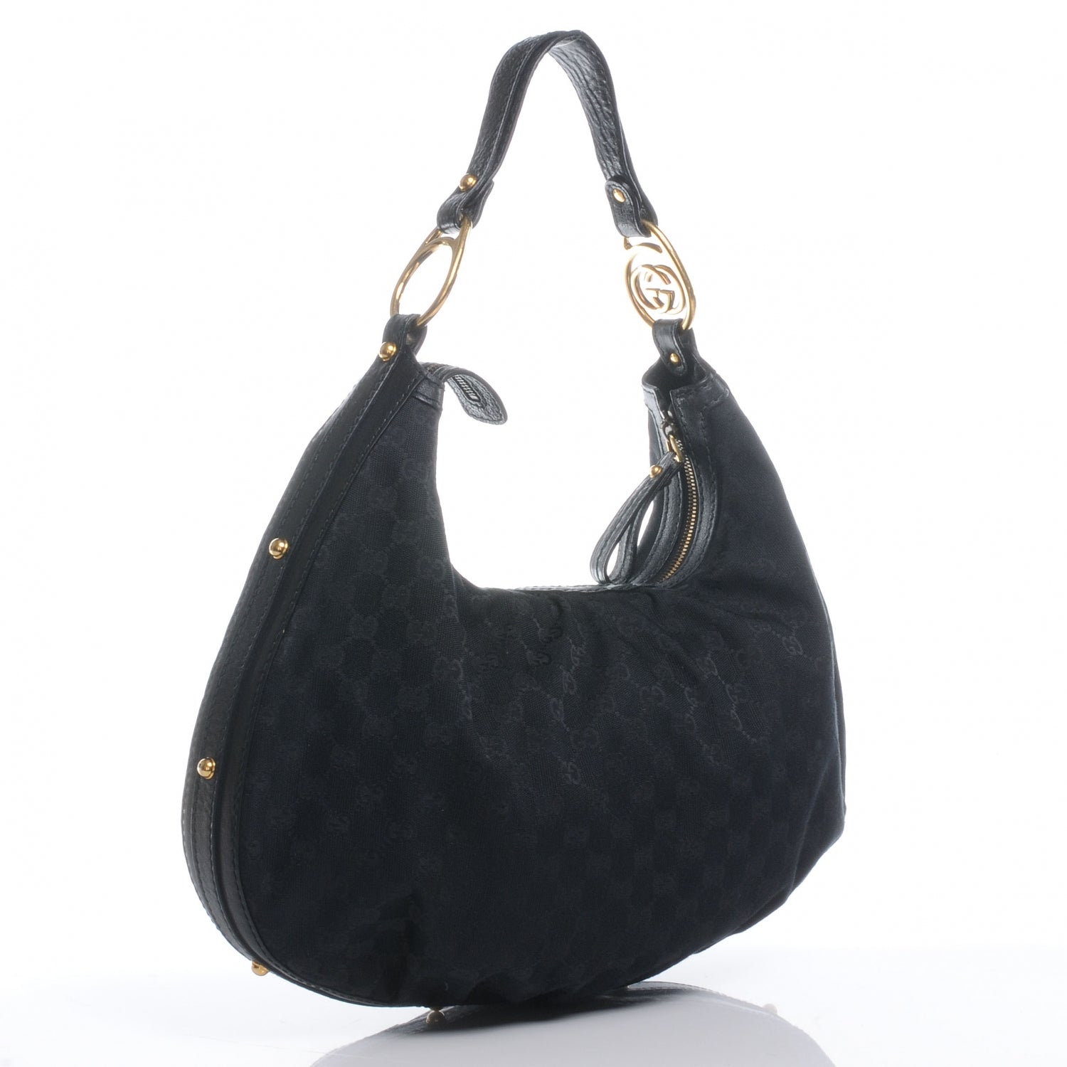 Gucci Monogram Medium Interlocking Tote Black 3 of 8