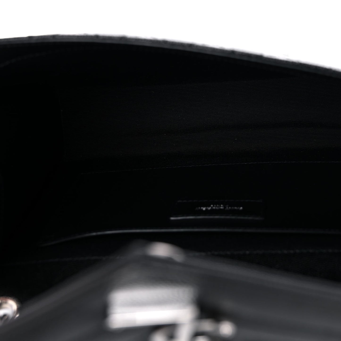 Grain De Poudre Textured Mixed Matelasse Triquilt Medium Monogram Satchel Black