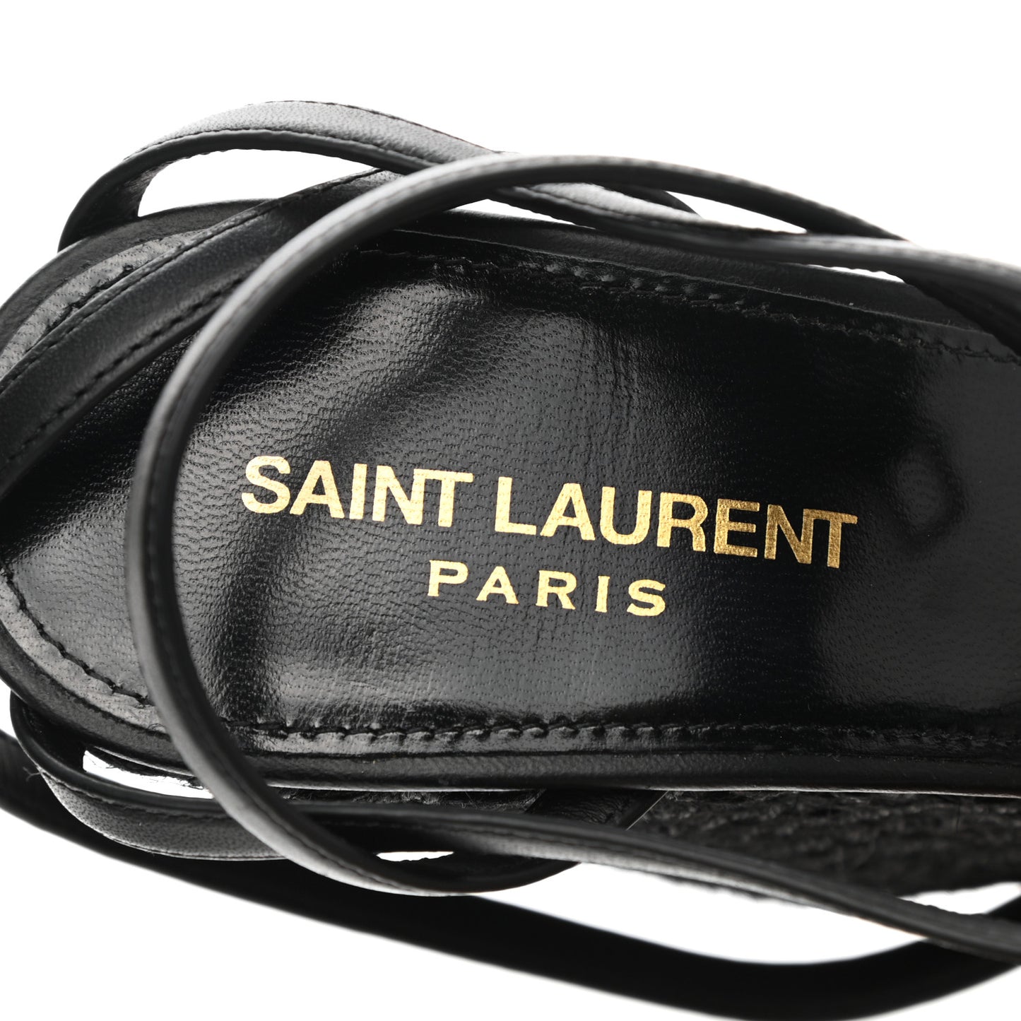 Calfskin Cassandra Espadrille 105 Wedges 37.5 Black
