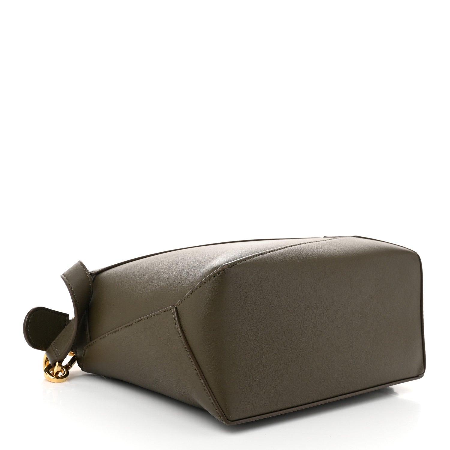 Loewe Calfskin Small Puzzle Edge Bag Dark Khaki Green 4 of 10