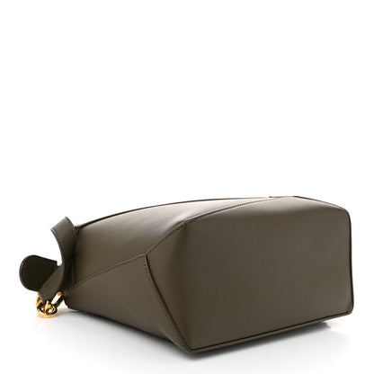 Loewe Calfskin Small Puzzle Edge Bag Dark Khaki Green 4 of 10