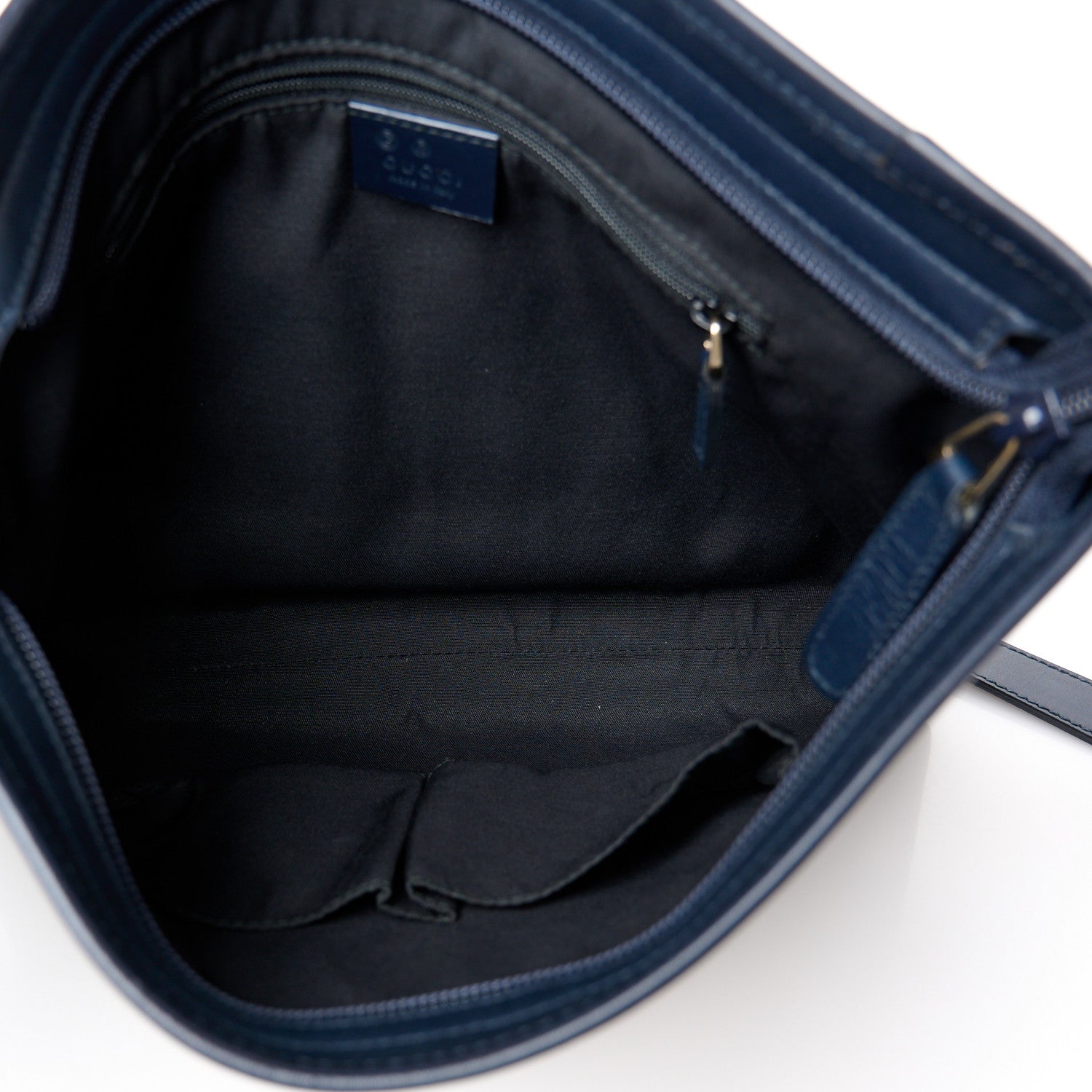 Gucci GG Plus Monogram Medium Flat Messenger Bag Navy 5 of 12