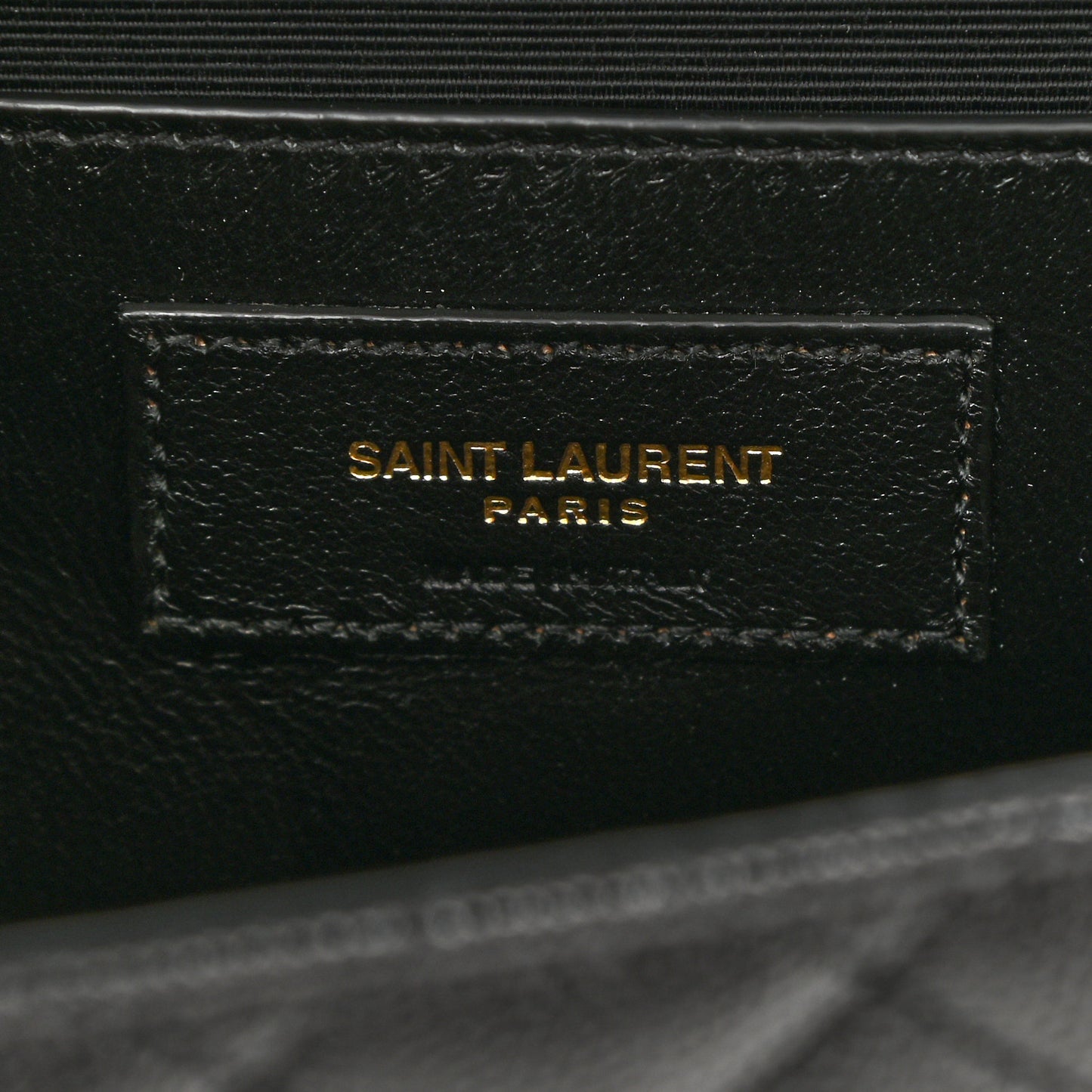 Grain De Poudre Textured Mixed Matelasse Triquilt Medium Monogram Satchel Black