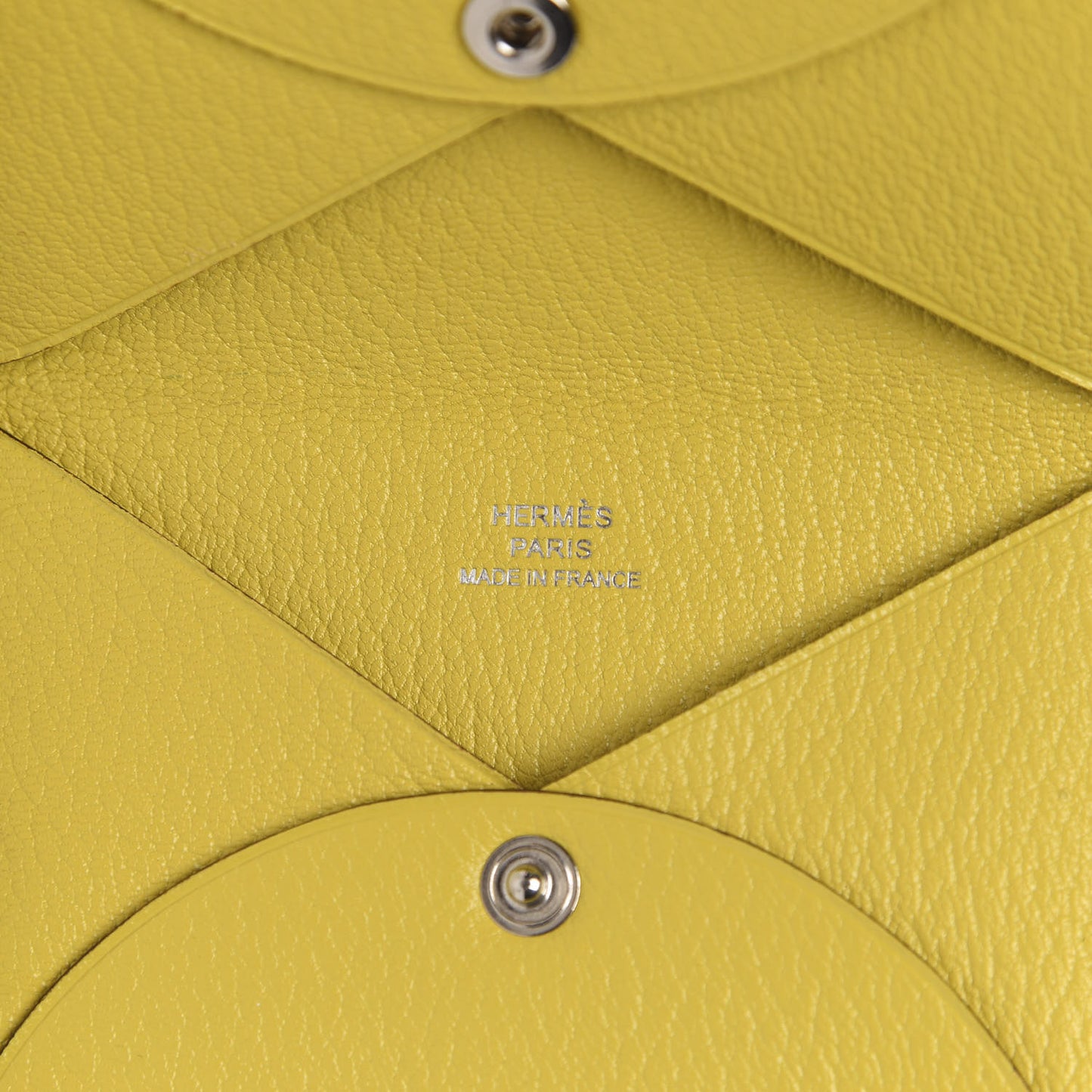 Chevre Mysore Calvi Card Case Jaune De Naples
