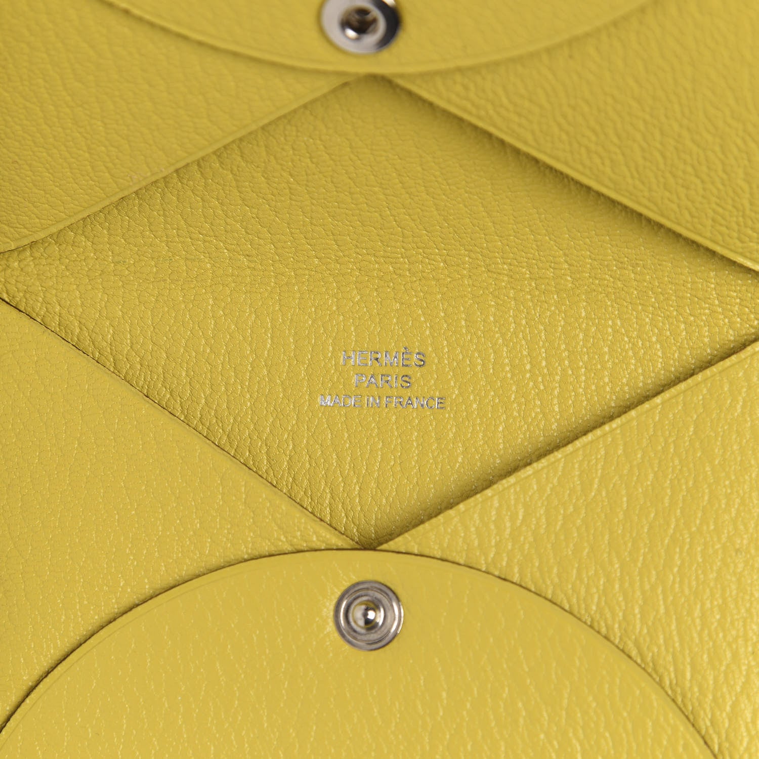 Hermes Chevre Mysore Calvi Card Case Jaune De Naples 6 of 8