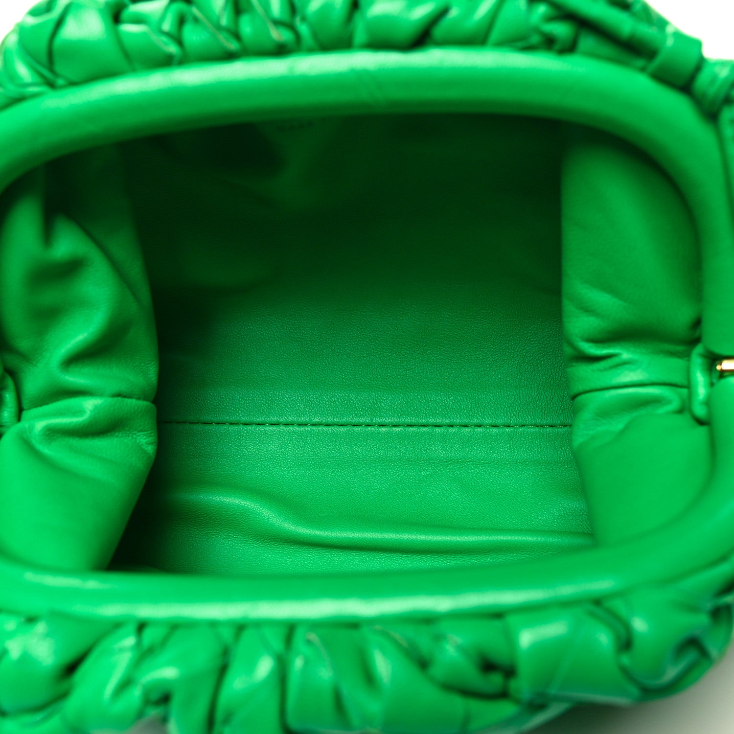 Bottega Veneta Nappa Intrecciato The Mini Pouch Clutch Parakeet 5 of 10