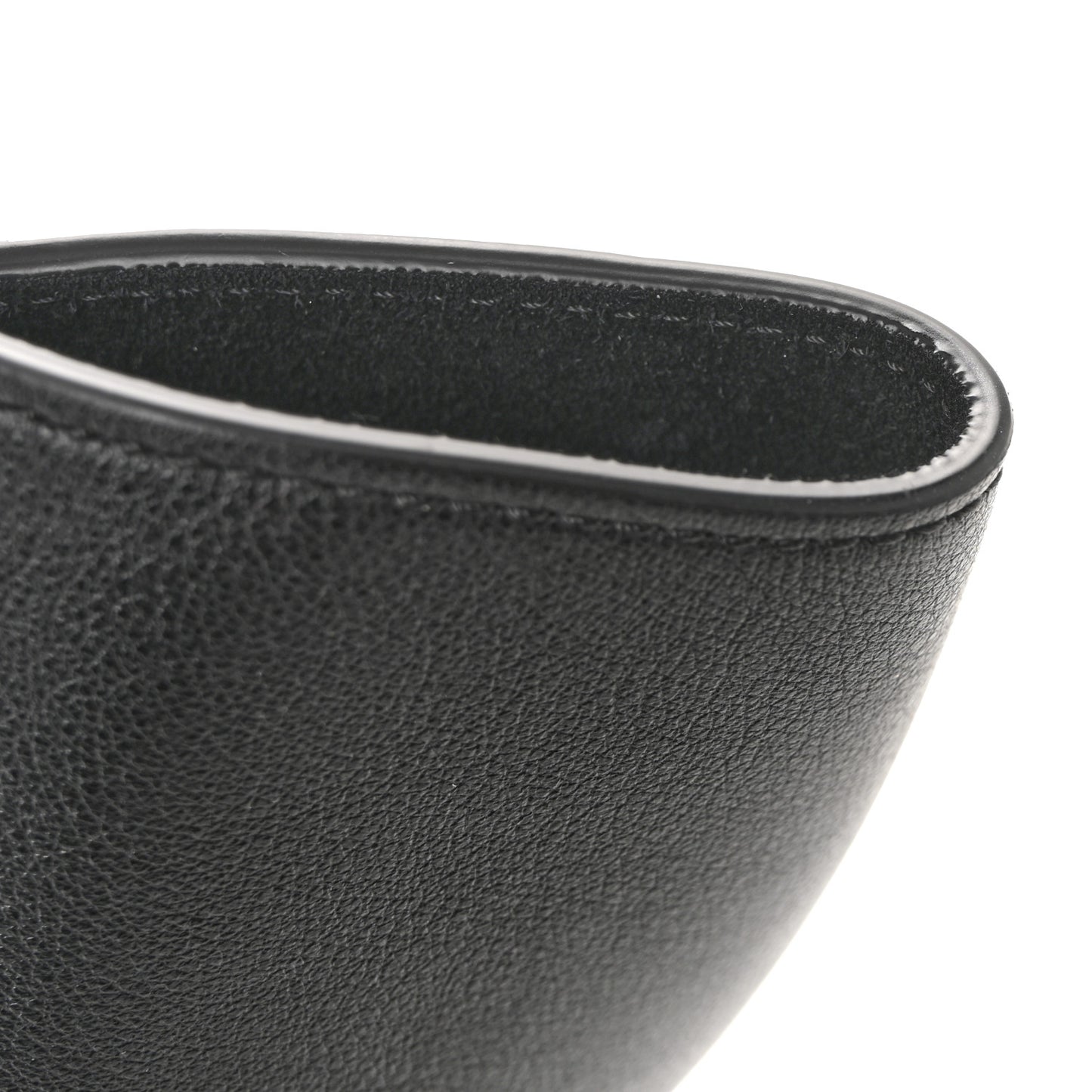 Silky Calfskin Mini Rider's Top Handle Bag Black