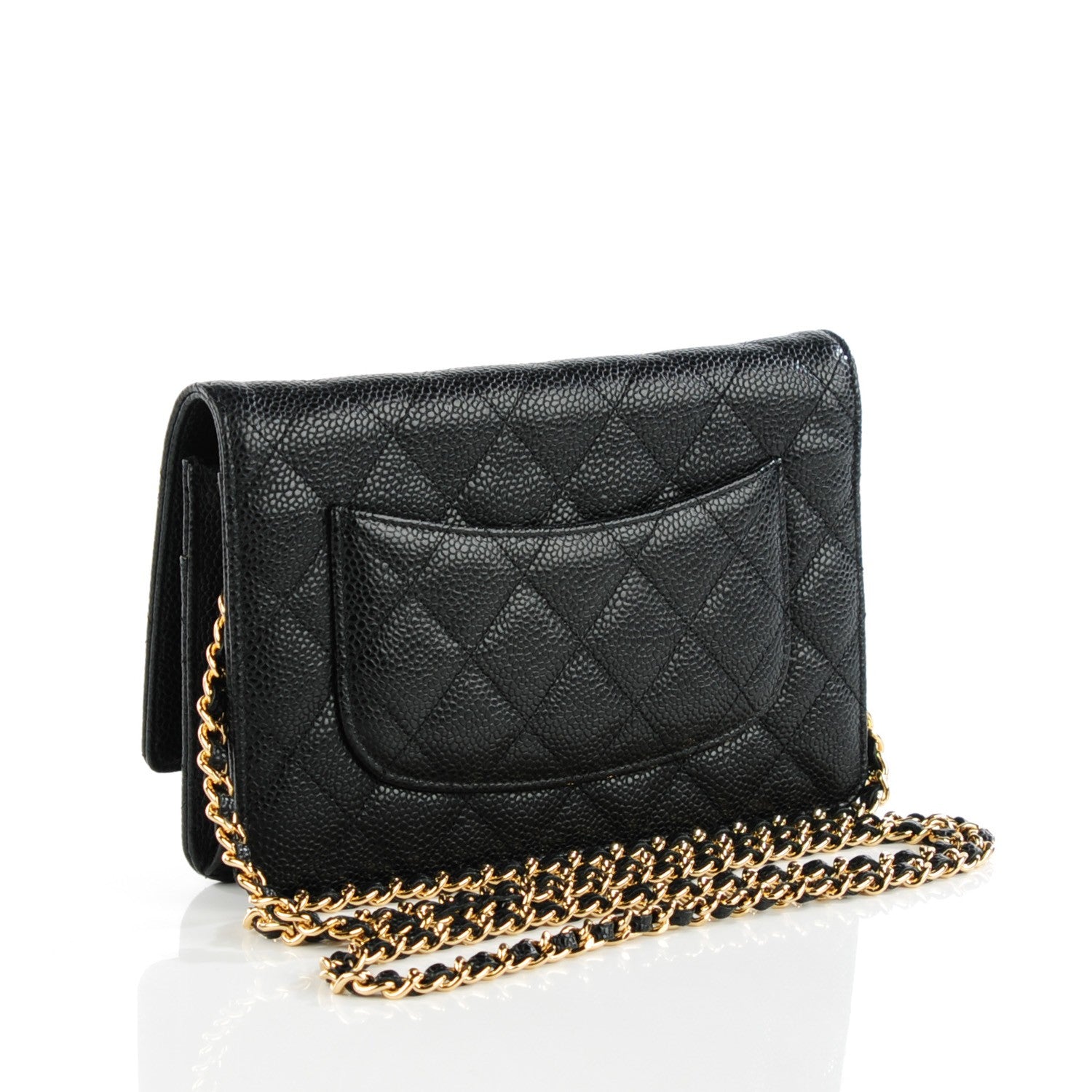 Chanel Caviar Quilted Wallet On Chain WOC Black 3 of 8