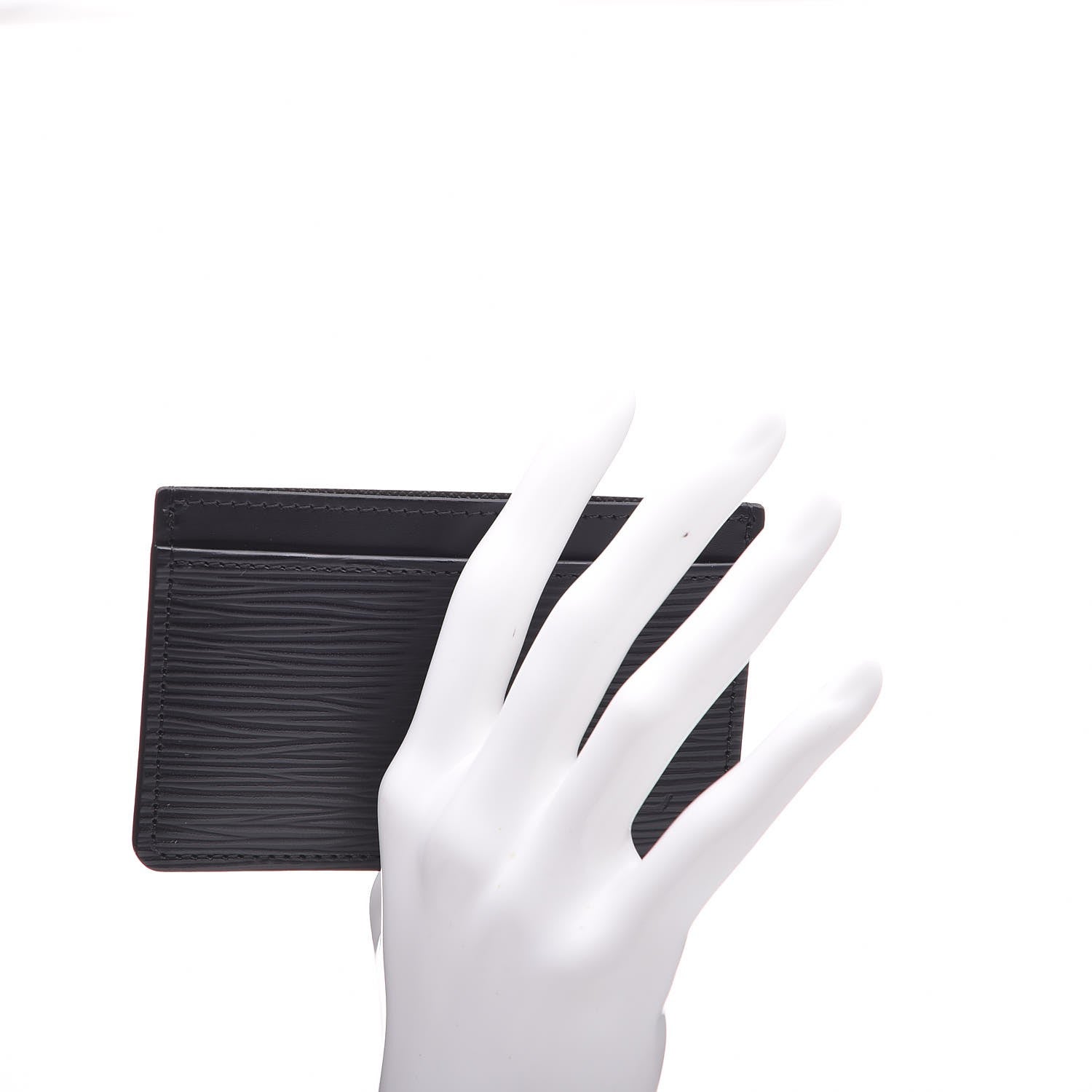 Louis Vuitton Epi Card Holder Black 2 of 6
