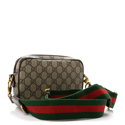Gucci GG Supreme Monogram Web Mini Ophidia Bag Beige Ebony 2 of 10