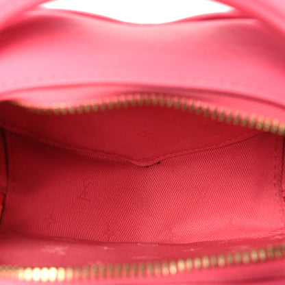 Louis Vuitton Calfskin Embroidered Monogram Pop My Heart Bag Pouch Dragon Fruit Pink 4 of 11