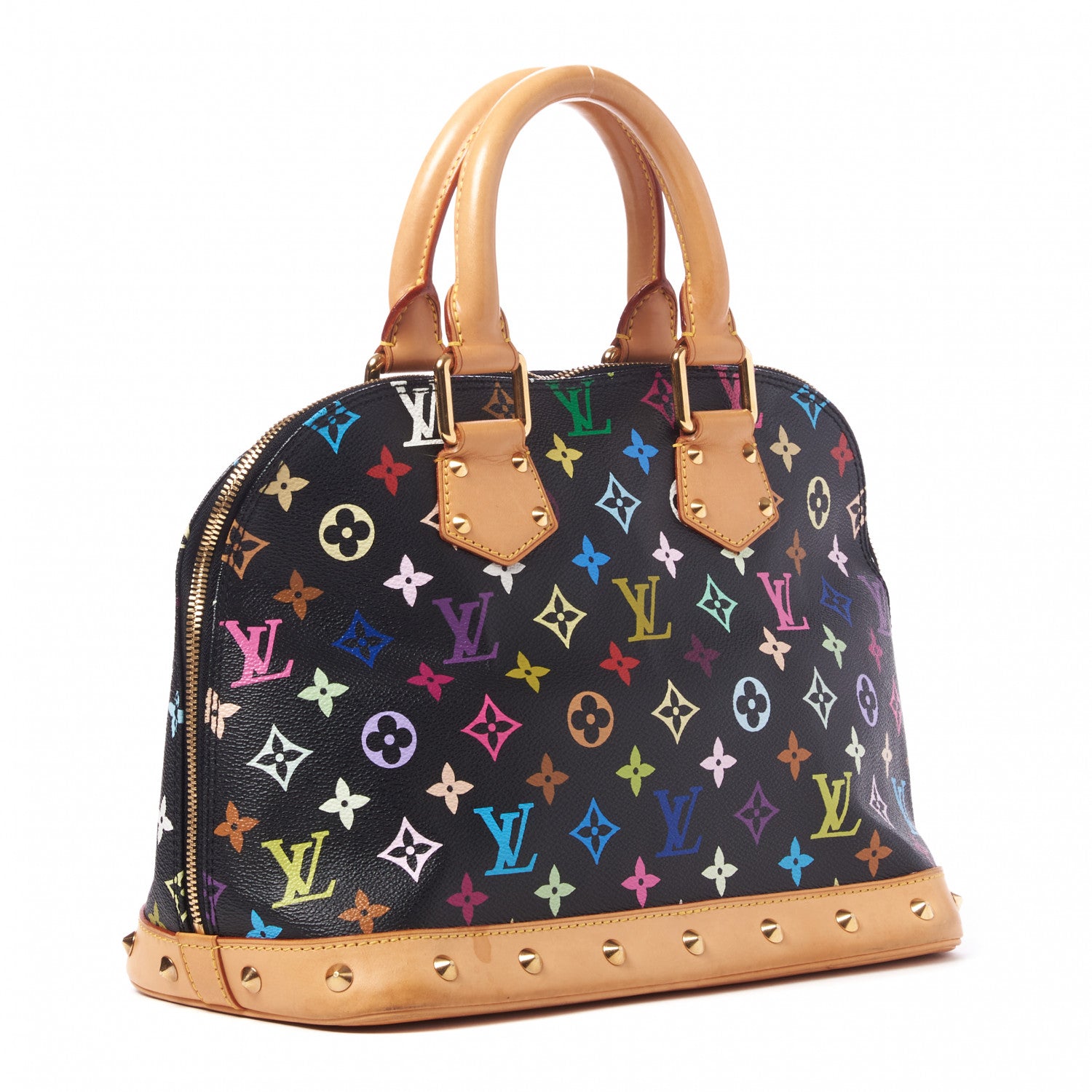 Louis Vuitton Monogram Multicolor Alma Black 2 of 8
