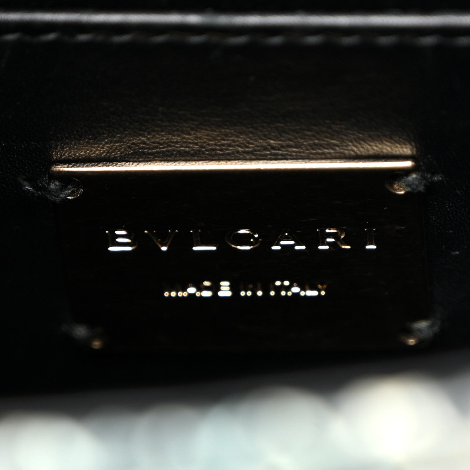 Bulgari Calfskin Snakeskin Serpenti Forever Crossbody Bag Blue Black Multicolor 6 of 9