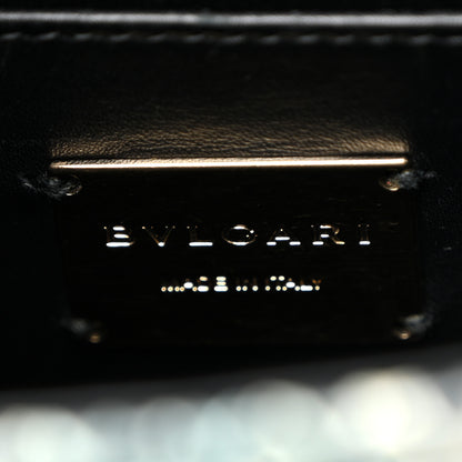 Bulgari Calfskin Snakeskin Serpenti Forever Crossbody Bag Blue Black Multicolor 6 of 9