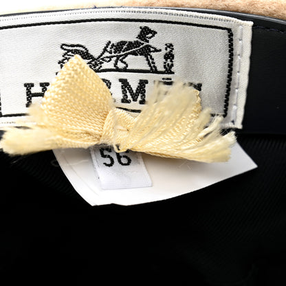 Hermes Merino Wool Bonnie Sailor Beret 56 Sable 6 of 6