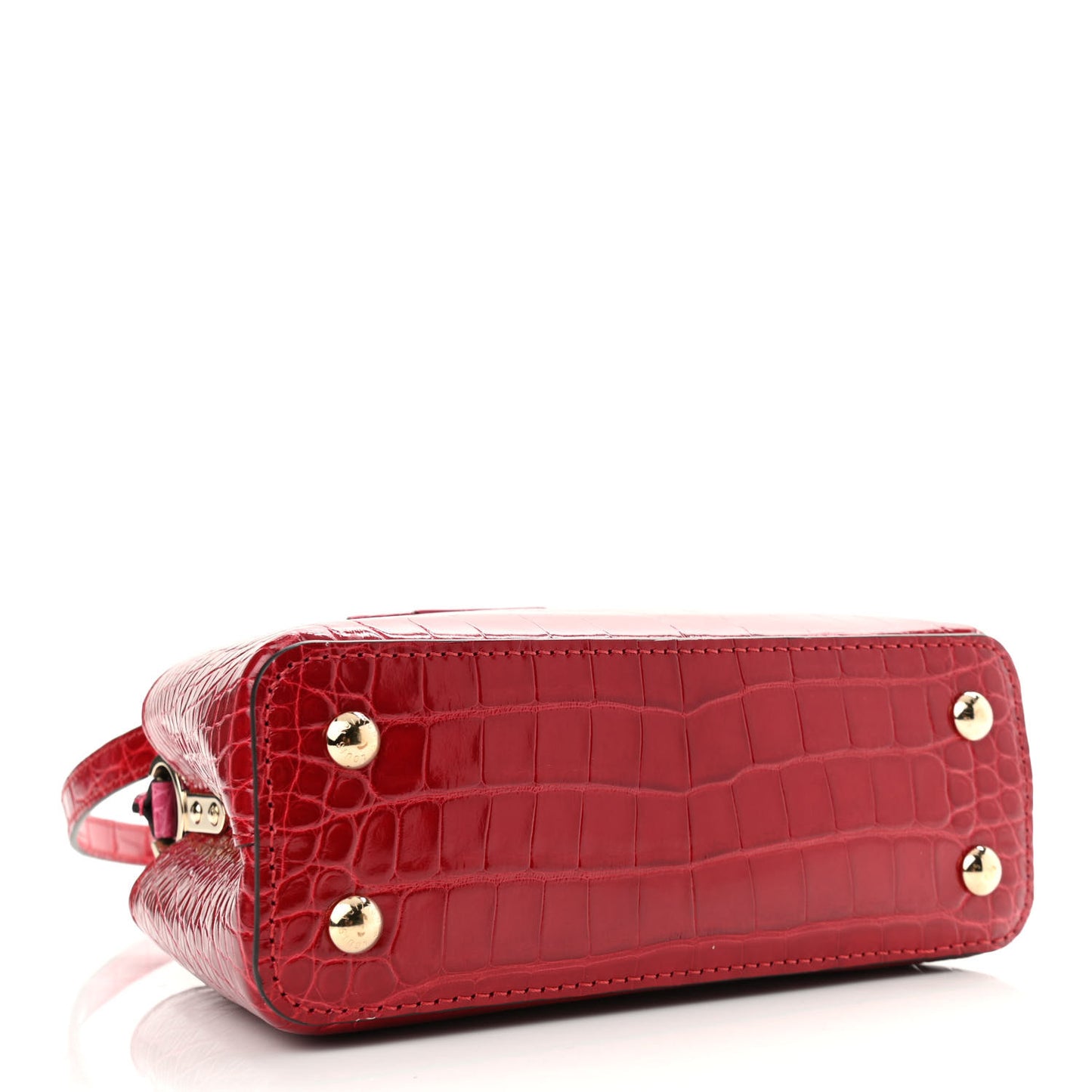 Crocodile Mini Capucines Rubis
