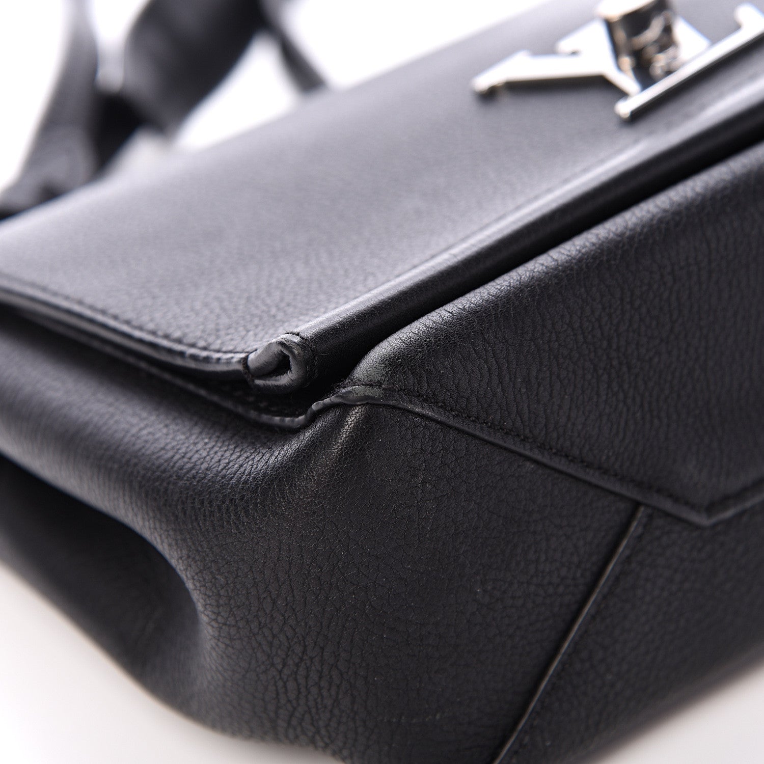 Louis Vuitton Calfskin Lockme II Chain Bag BB Black 9 of 14