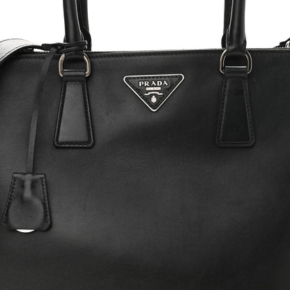 Prada Soft Calfskin Galleria Double Zip Tote Black 7 of 21