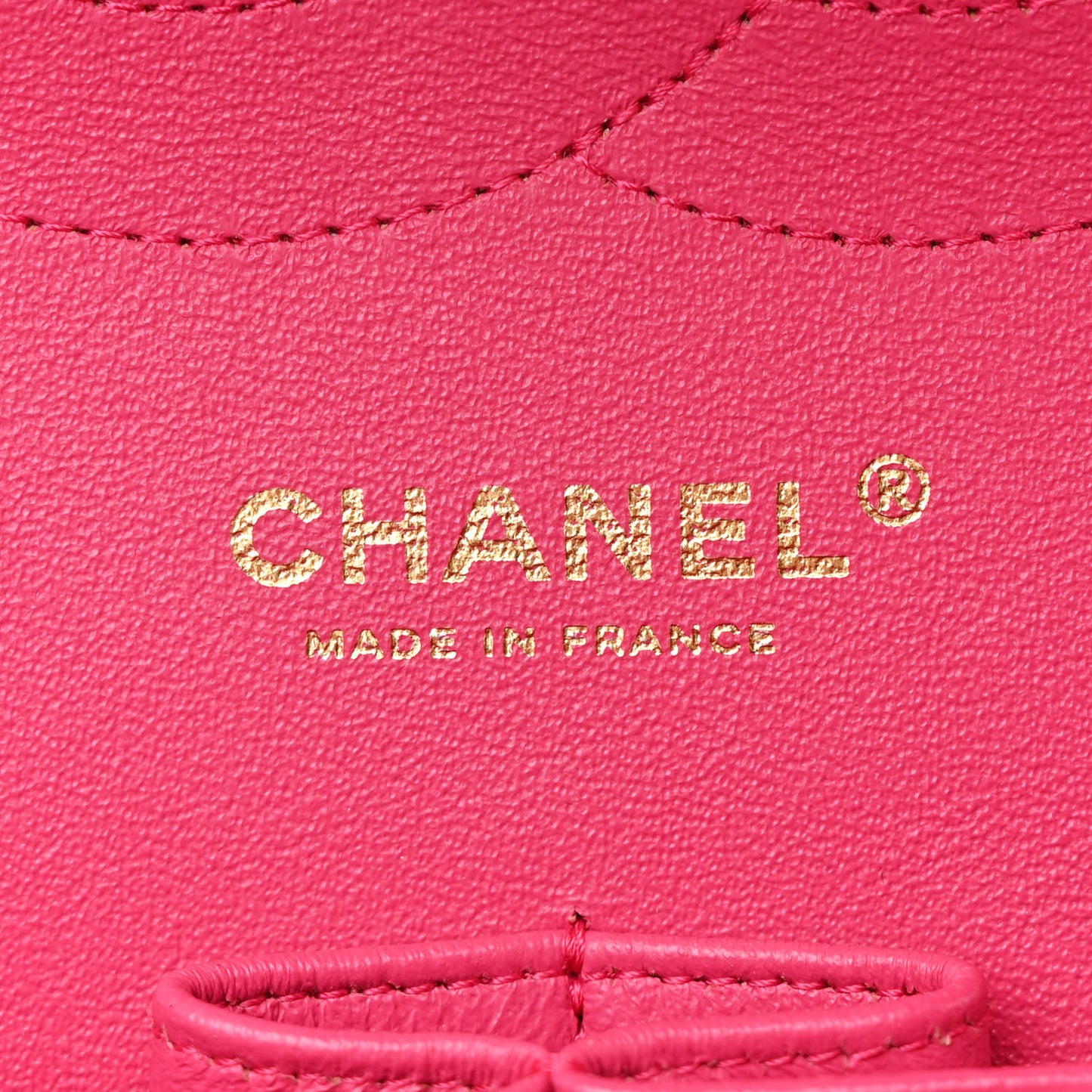 Lambskin Quilted Jumbo Double Flap Dark Pink