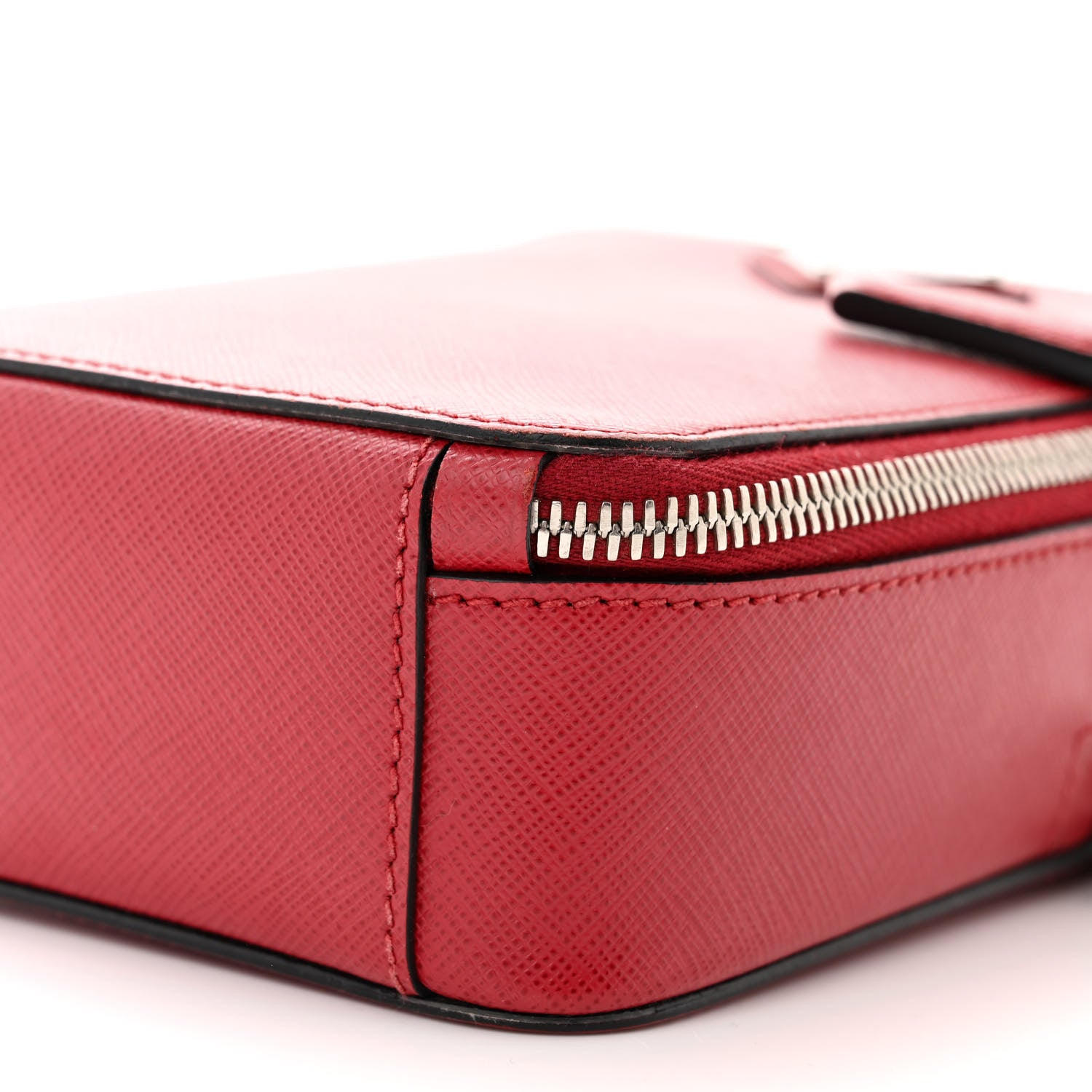 Prada Saffiano Travel Brique Crossbody Messenger Bag Fuoco 11 of 11