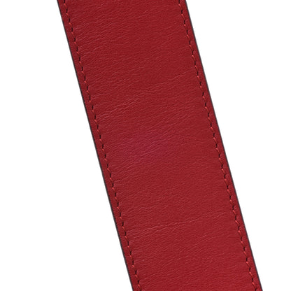 Gucci Moon Calfskin Torchon Double G 40mm Belt 80 32 Hibiscus Red 5 of 5