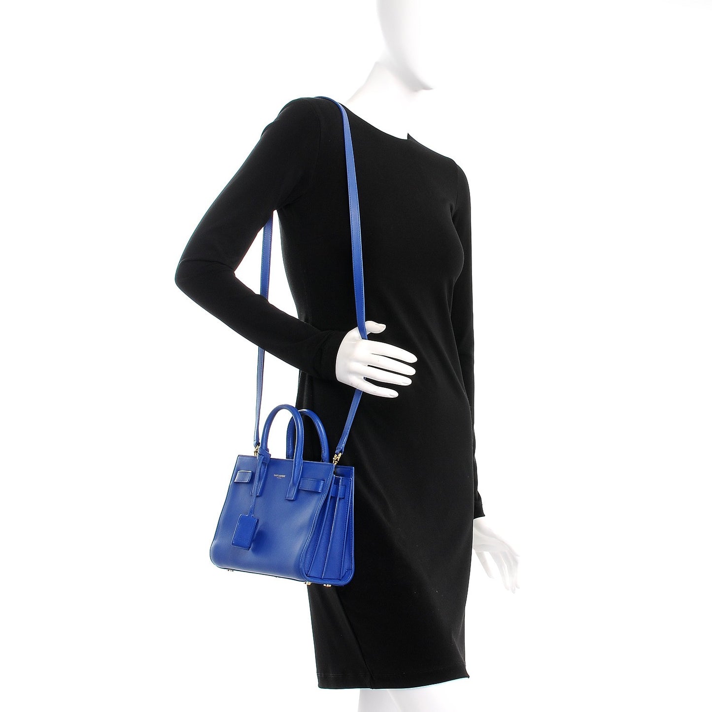 Calfskin Nano Sac De Jour Royal Blue