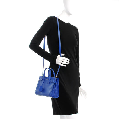 Saint Laurent Calfskin Nano Sac De Jour Royal Blue 2 of 12